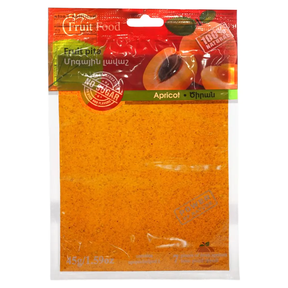 Fruit Pita 45gr/1.59oz Lavash - Apricot (12 pcs per Pack)
