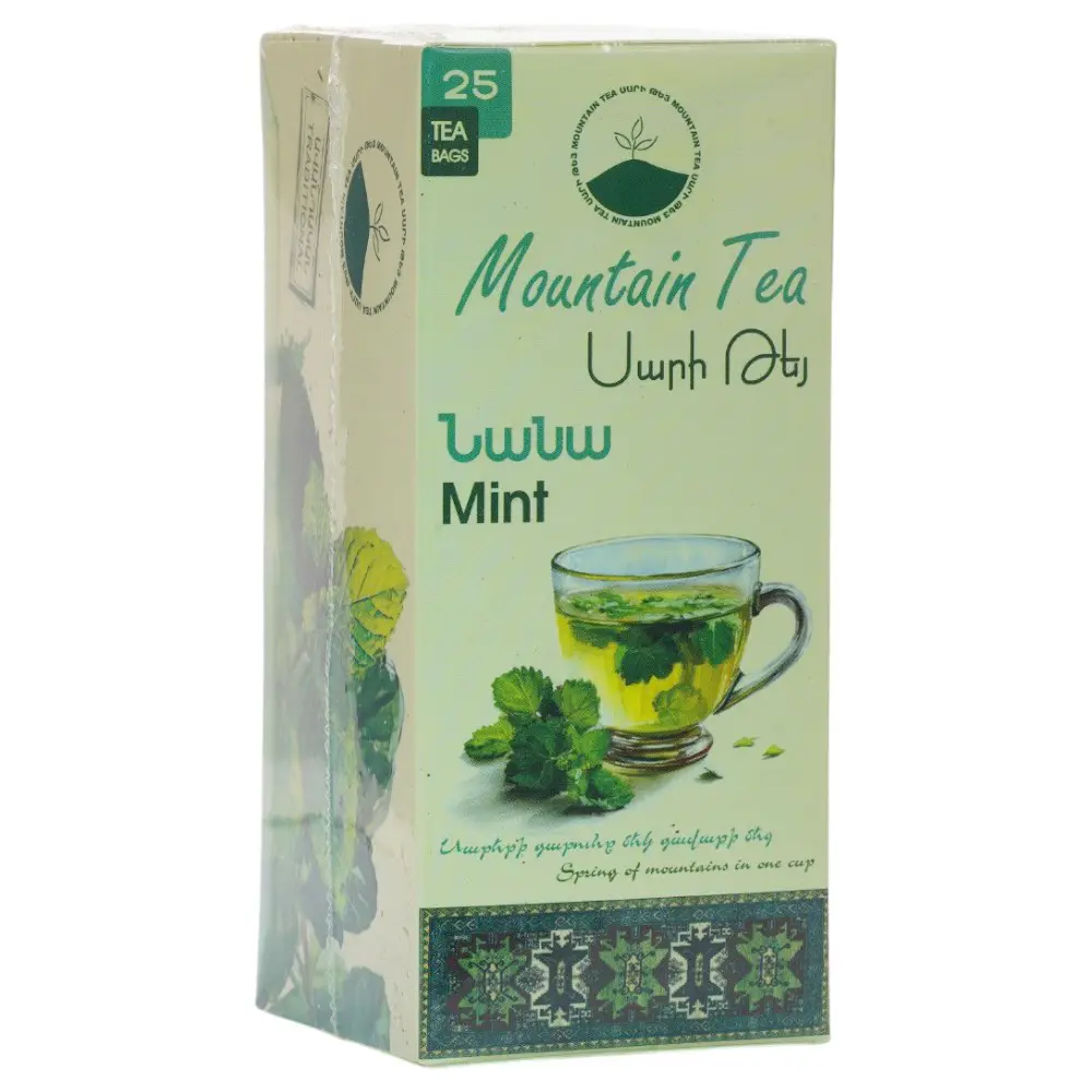 Mountain Tea 50g 25 tea bags - Mint (6 pcs per Pack)