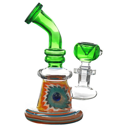 Unbranded Glass Sunflower Sower (5524) 6.0" Green
