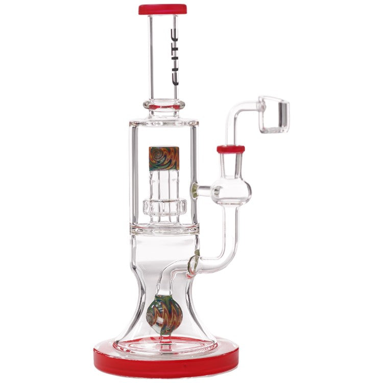Elite Glass Glass Shower (8934) 10.0" Red