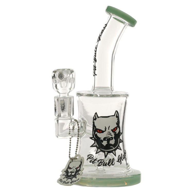 Pit Bull Glass Glass Shower (8975) 8.0" Milky Green