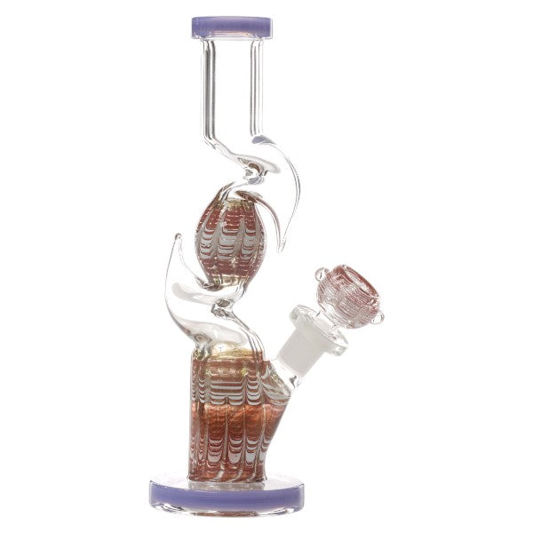 Unbranded Glass W.P. Outside Color Latak Inline 9.0" (19047)-Red