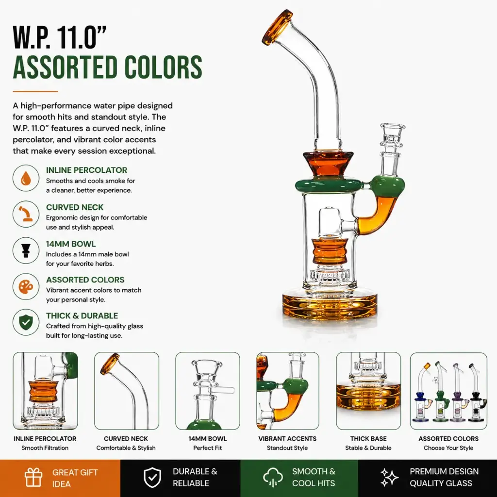 W.P. 11.0" Assorted Colors (8121)