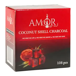 Amor Charcoal Coconut Shell Flats, 108 pcs per Box
