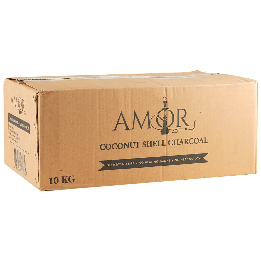 Amor Charcoal Coconut Shell Cubes, 720 pcs per Box