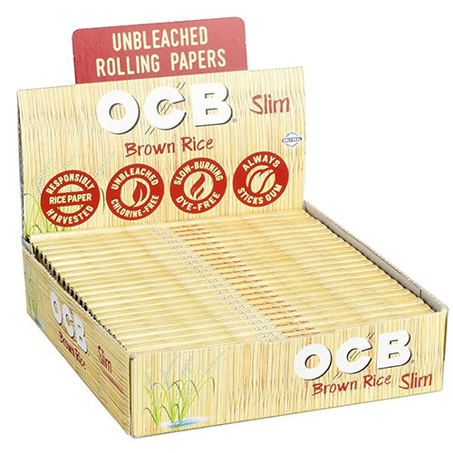 OCB Papers Brown Rice Slim Size 24ct