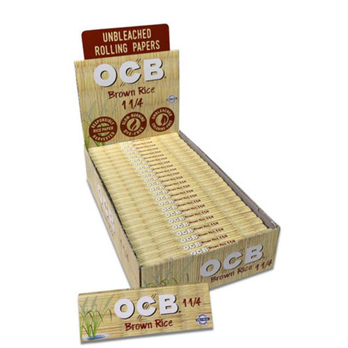 OCB Papers+Tip Brown Rice 11/4 Size 24ct