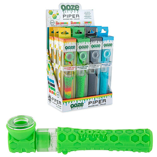 OOZE Piper Silicone Chillum Display 12ct