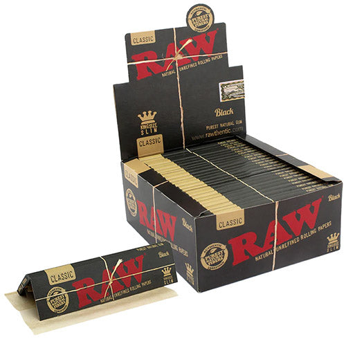RAW Black Papers King Size Slim 50ct