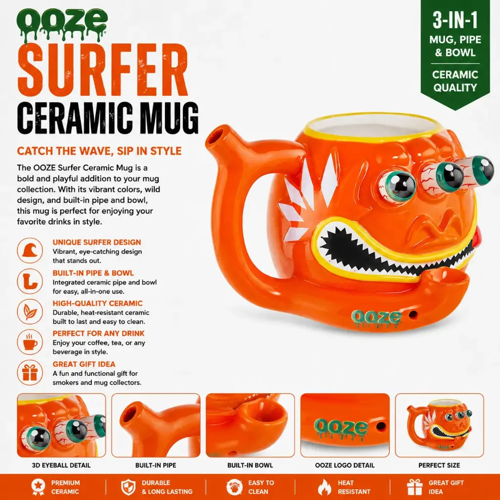 OOZE Ceramic Mug Surfer 1ct