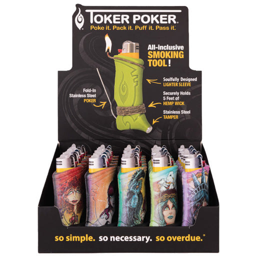 TOKER POKER Bic Edition Lady Liberty Display 25ct