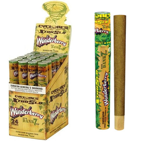 CYCLONES 1X Hemp XtraSlo Wonderberry 24ct