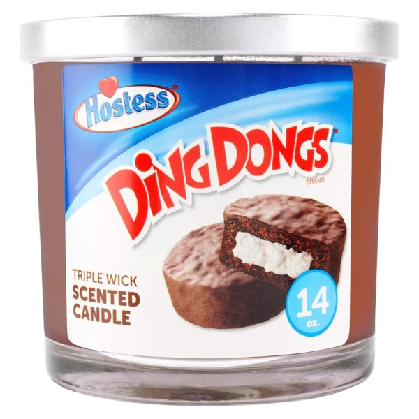SWEET TOOTH 14oz Hostess Ding Dong Candle 4ct