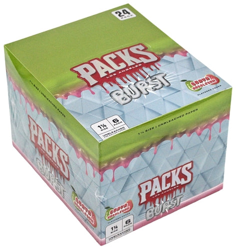 PACKS BURST Unbleached Cones Guava Bubblegum 11/4 Size 6/24ct