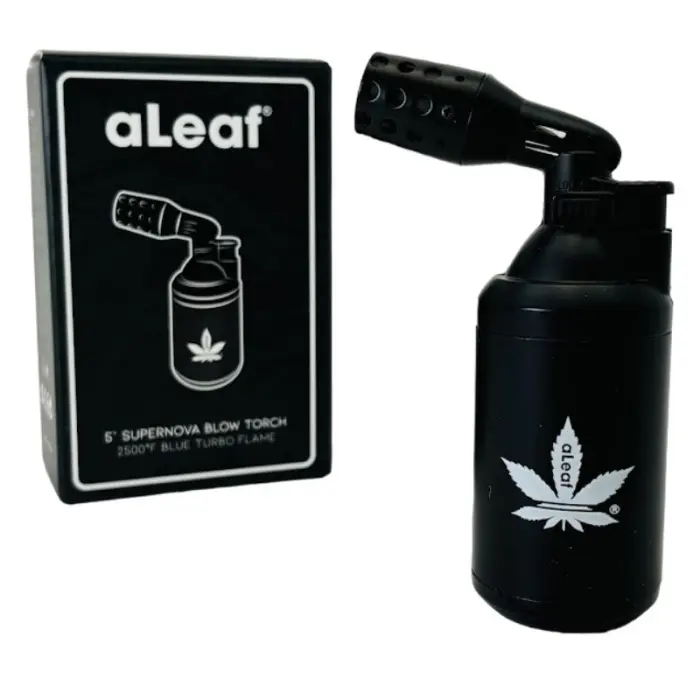 aLeaf Lighter Torch Supernova Blow 5'' Black