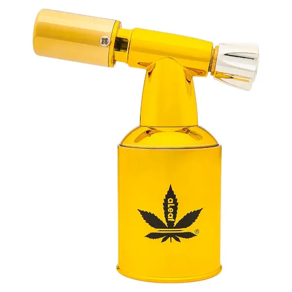 aLeaf Lighter Torch Brass Blow Turbo Flame 5.0" (8529)-Honey