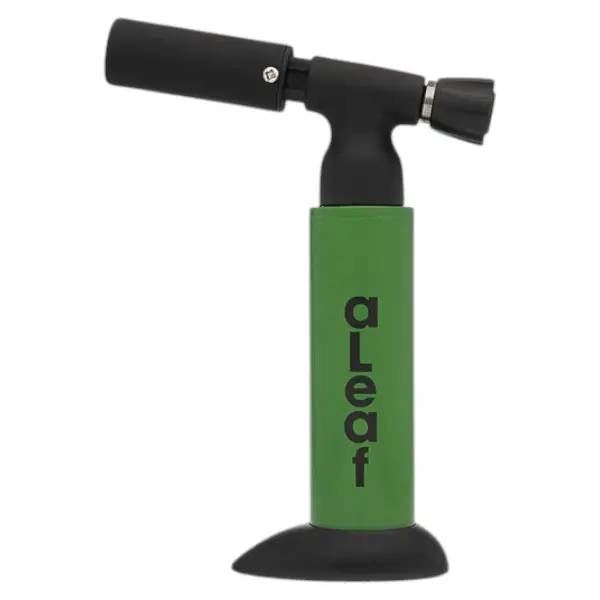 aLeaf Lighter Torch Blow Blue Turbo Flame 7.0"-Forest