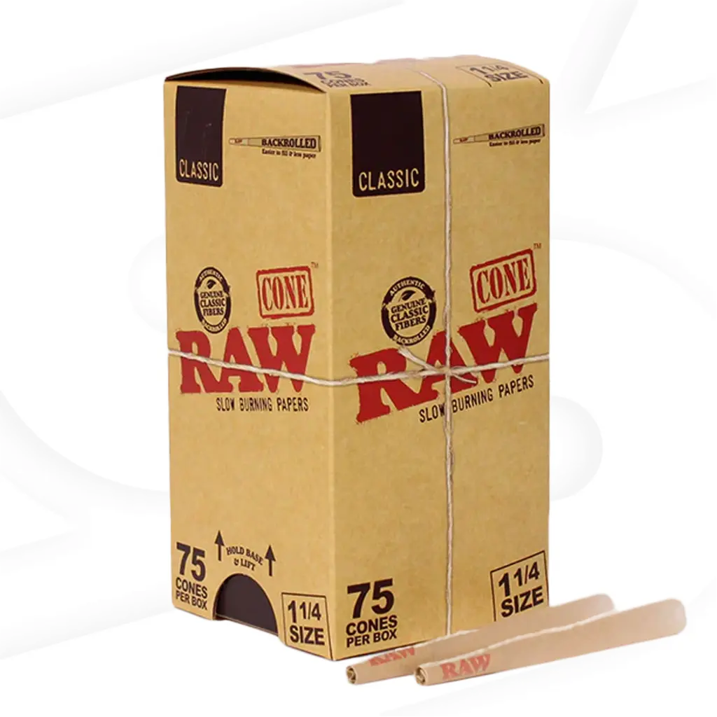 RAW Classic Cones 11/4 Size 75ct