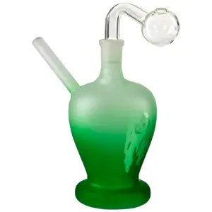 O.B. Water Pipe Matte Bob Marley 8185a 6.5" Green