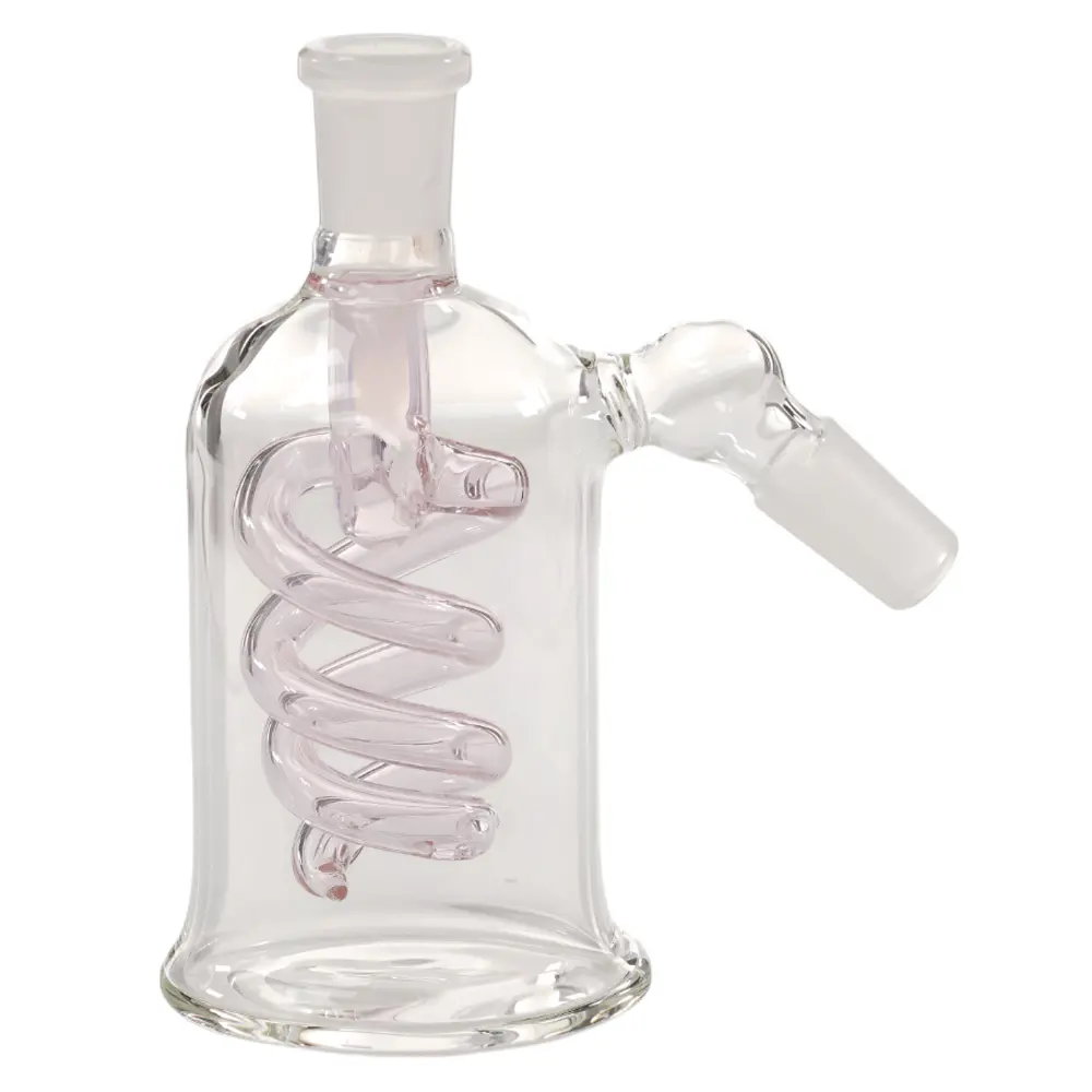 Ash Catcher 45 degree Coil 14mm 5.0" - Pink