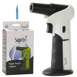 Scorch Torch Lighter Adjustable Torch 45/90 deg angle 6.25" (61662) White