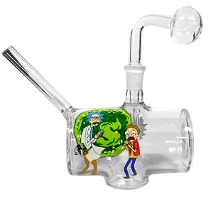O.B. Water Pipe Rick & Morty Printed (2118) 7.0"