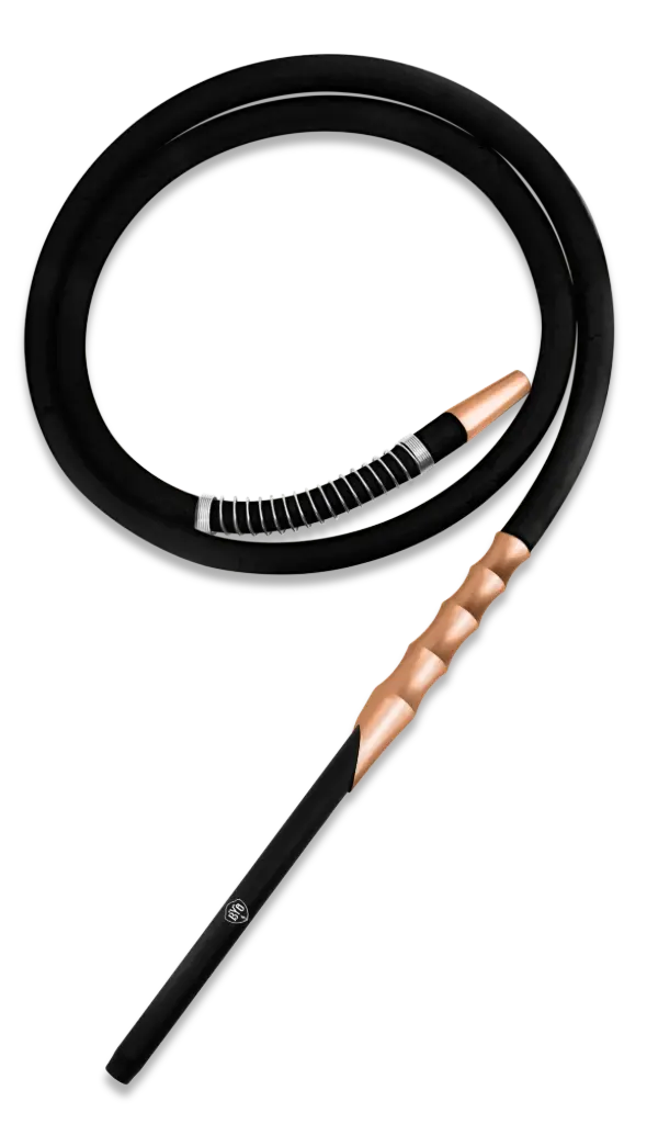 6' Silicone Hose with Custom Color Aluminum Handle, Gold