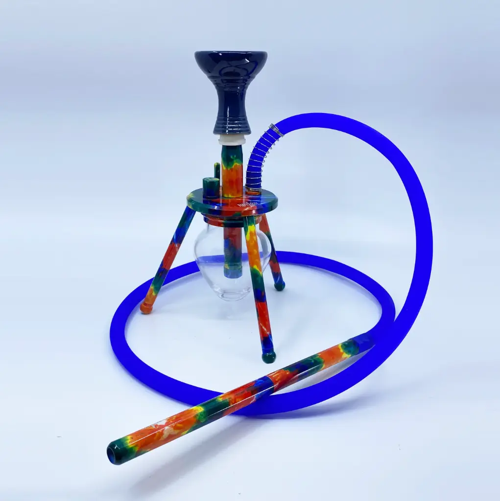 12" Amira Spider Hookah, Rainbow, 1 Hose, Amira Carrying Bag