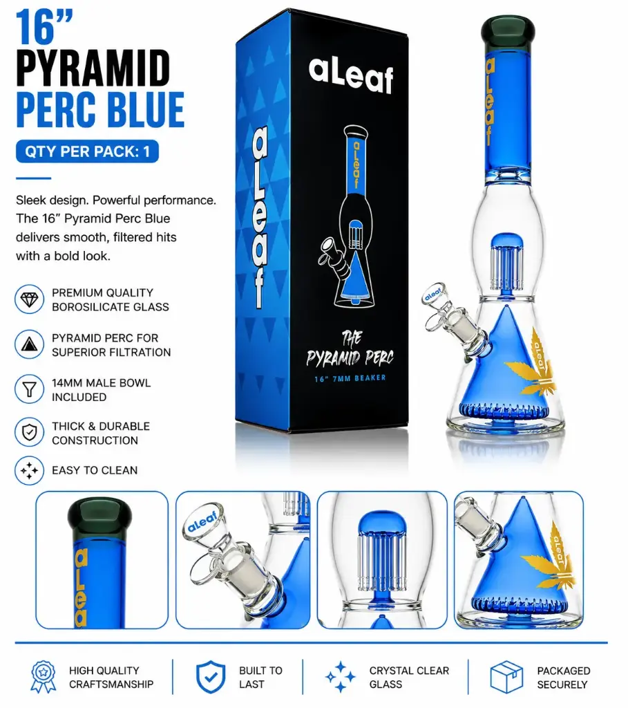 16" PYRAMID PERC BLUE