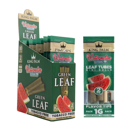 KING PALM Green Leaf Mini Watermelon Wave 2-Pack 10ct