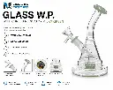 Glass W.P. with Curved Neck 7.0" - Milky Green