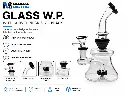 Glass W.P. with Curved Neck 6.5" - Black