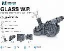 Glass W.P. Cannon-shaped 4.0" x 6.0" - Grey