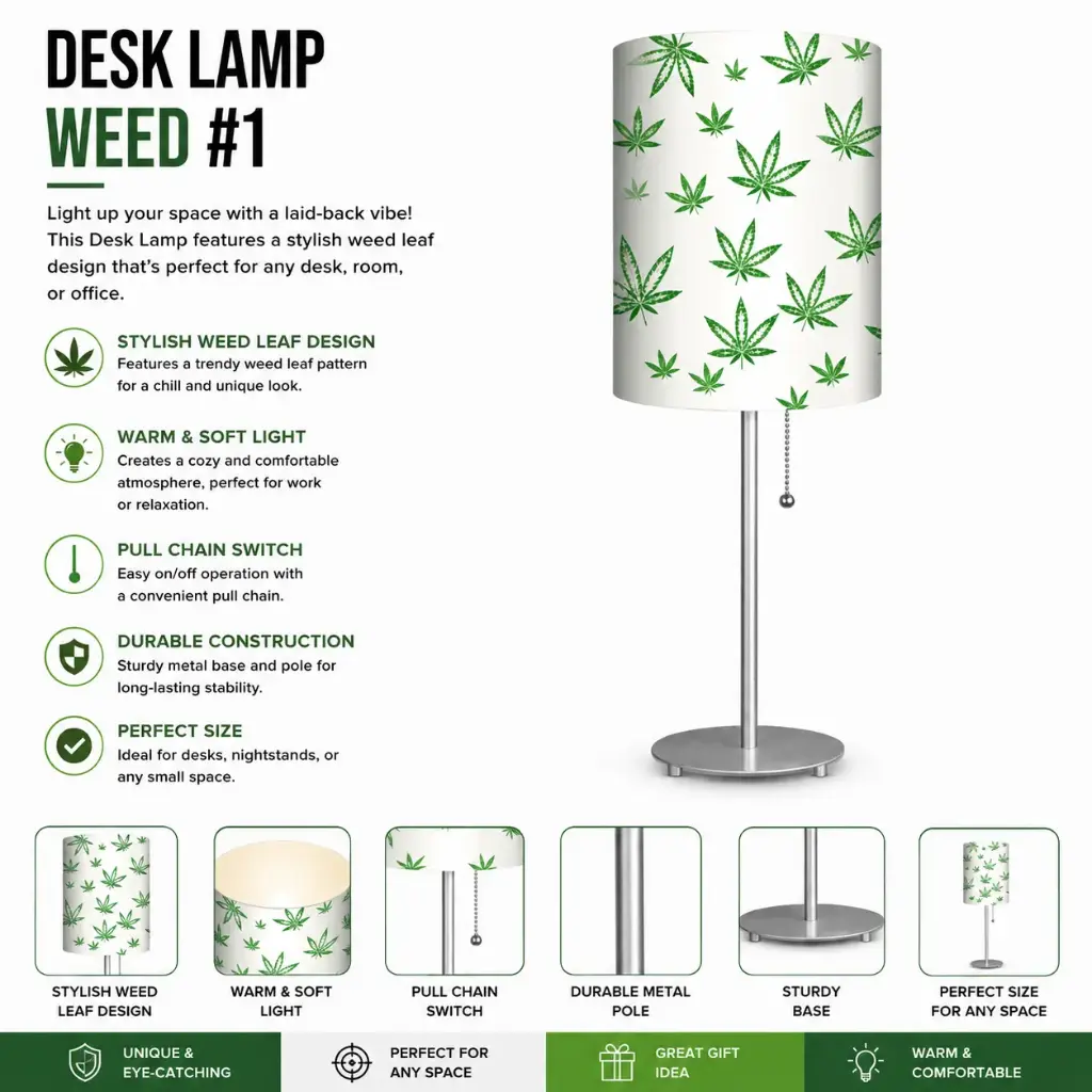 Desk Lamp - Weed #1