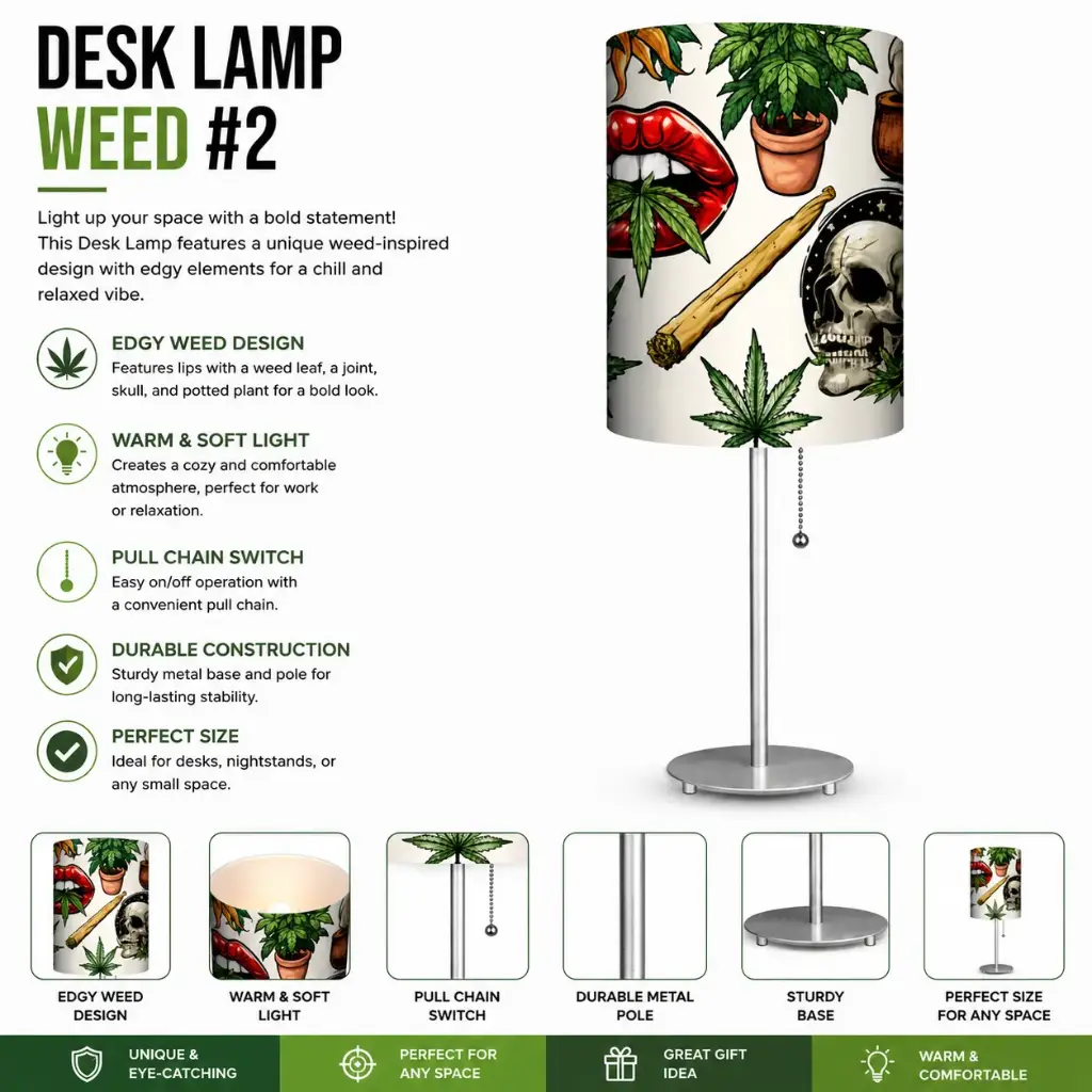 Desk Lamp - Weed #2