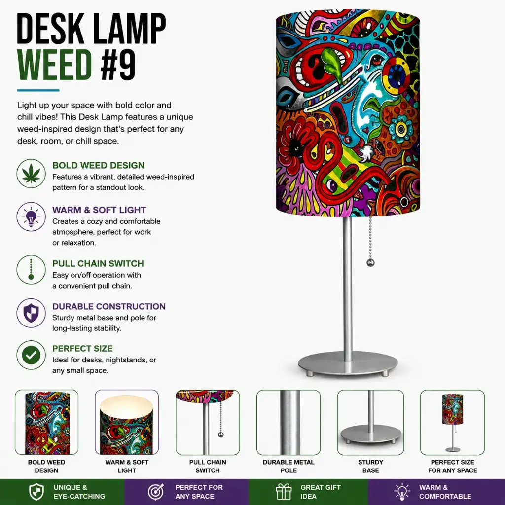 Desk Lamp - Weed #9