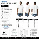 Gildan Heavy Cotton T-shirt / White - L (12 per pack)