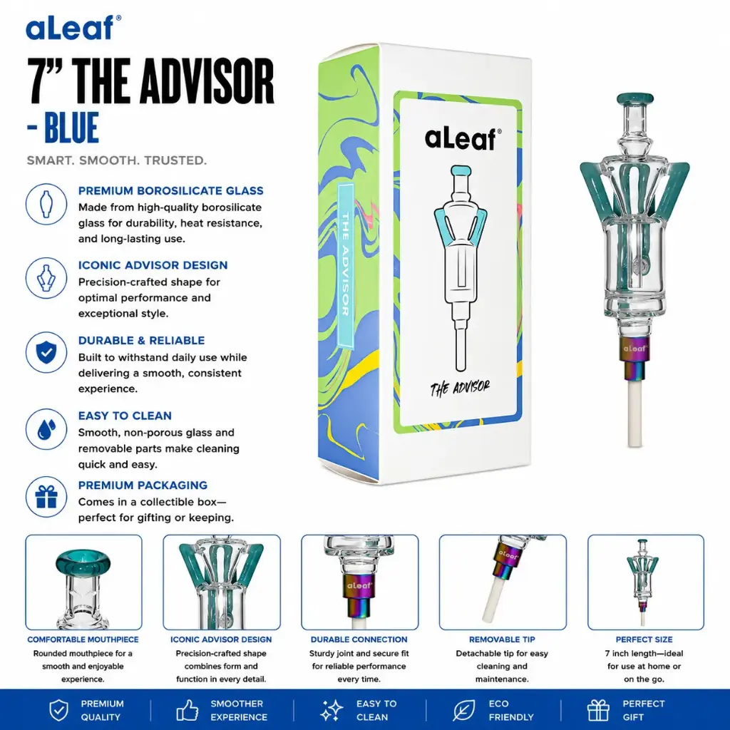 aLeaf 7" THE ADVISOR (with box) BLUE