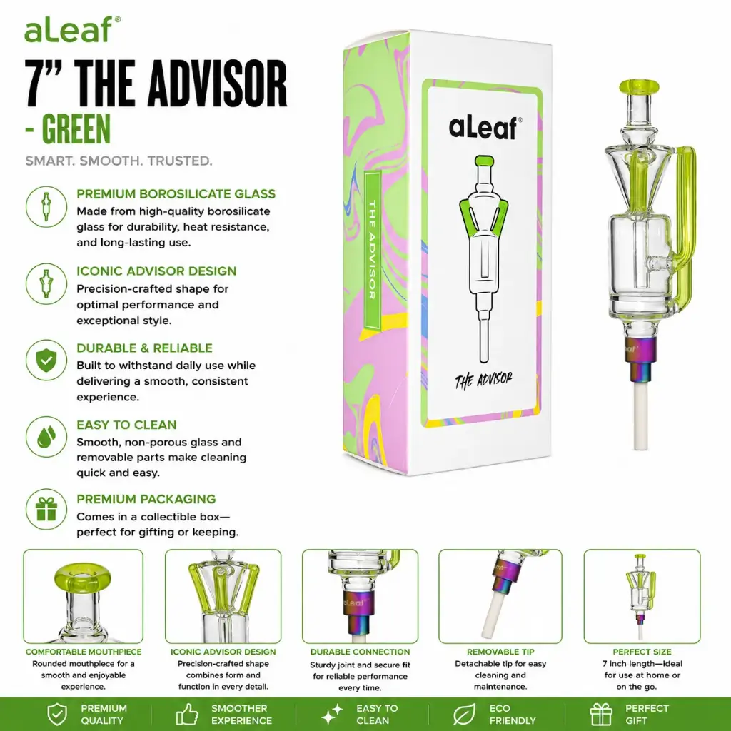 aLeaf 7" THE ADVISOR (with box) GREEN