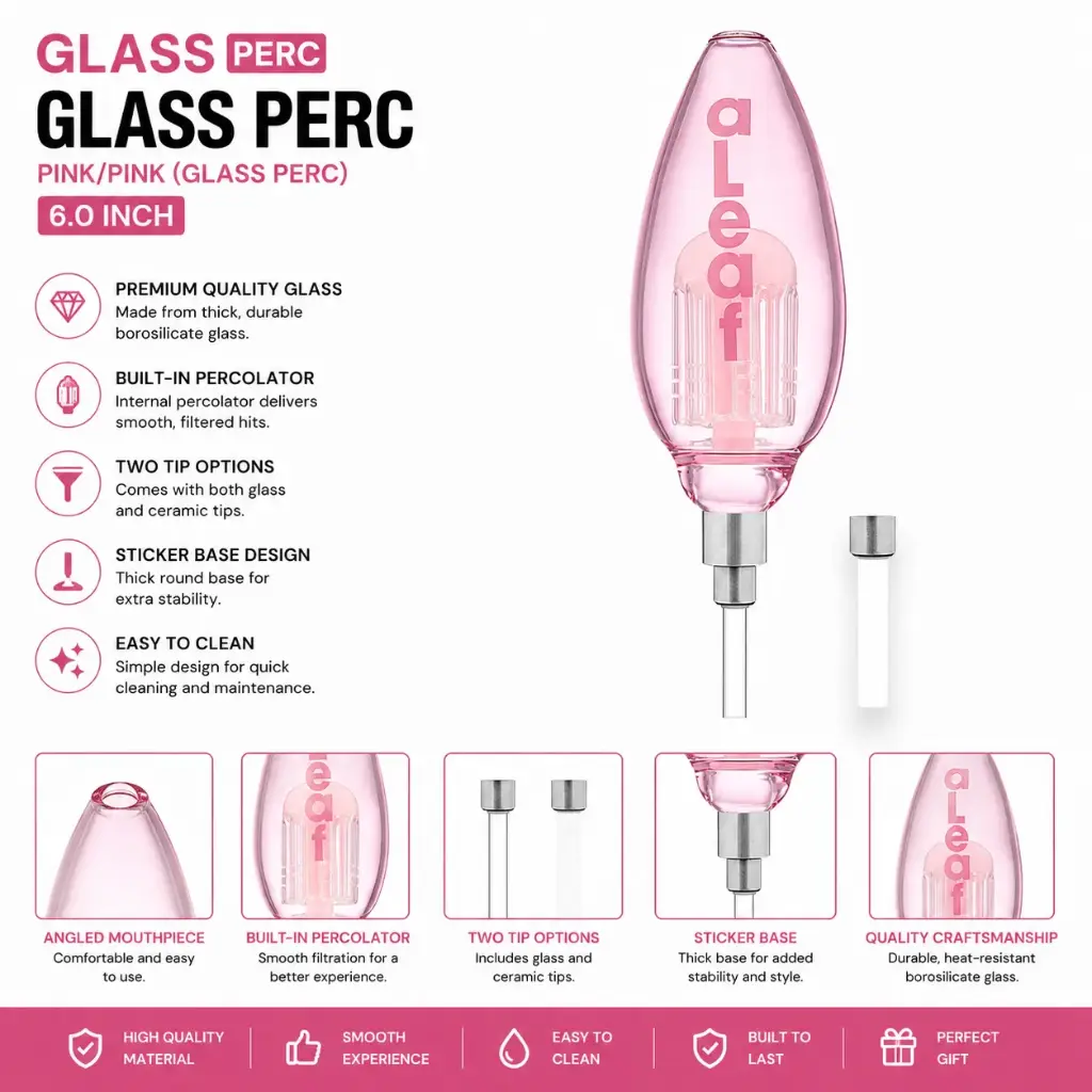 aLeaf PINK/PINK(GLASS PERC)