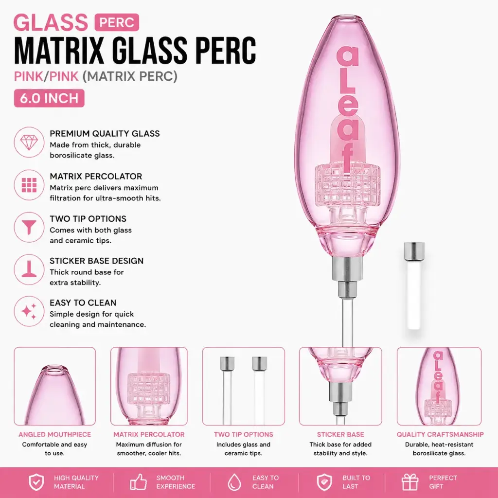 aLeaf PINK/PINK/(GLASS/PERC) MATRIX