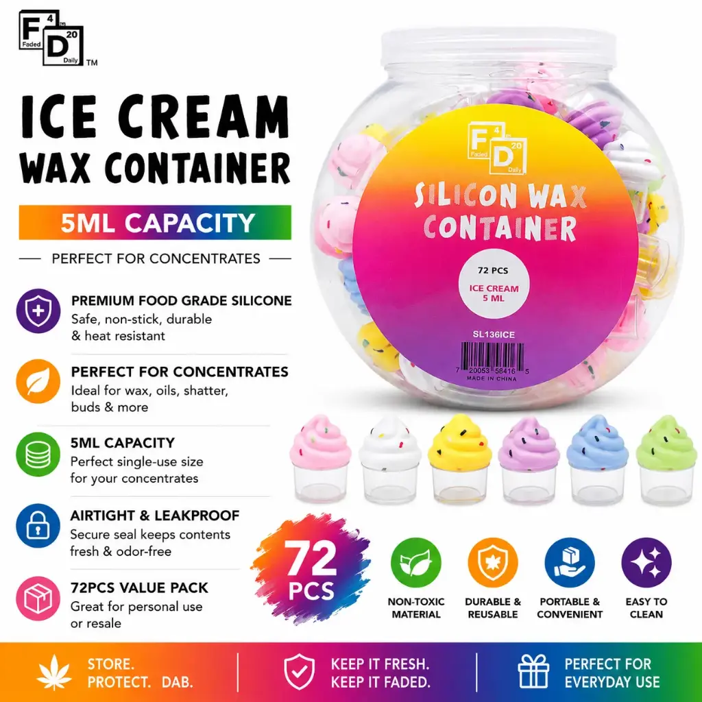 5ML ICE CREAM WAX CONTAINER 72CT 
