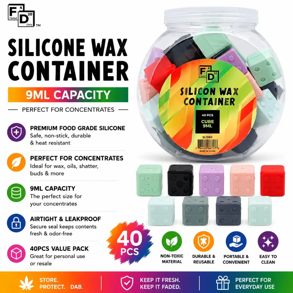 9ML SILICONE CONTAINER (40CT)