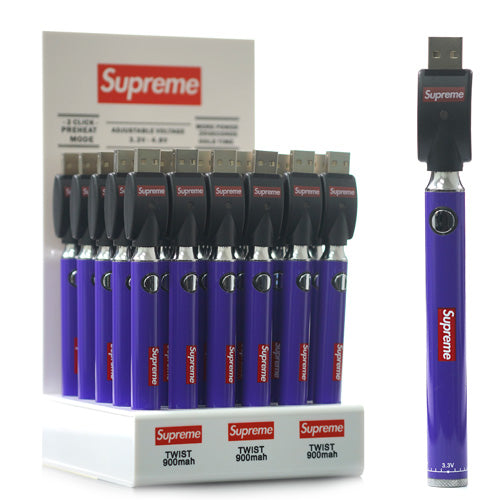 Suprime Battery Twist Battery (3.3V - 4.8V) 900mAh Purple
