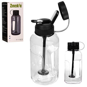 [AM031055] Unbranded Plastic Zmokie Water Bottle Bong (5572) Clear 9.0"