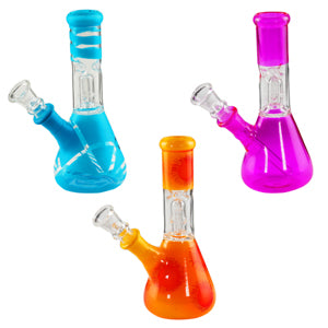 [AM031087] Unbranded Glass Classic 3 Per Jar (7117) Assorted Colors 6.0"