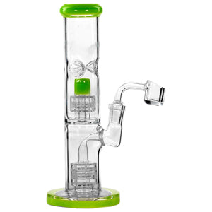 [AM032191] Unbranded Glass Tube With Gears (7120) 8.0" Green