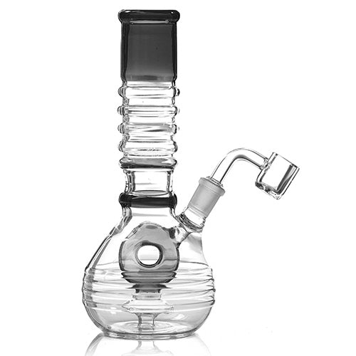 [AM032202] Unbranded Glass Doughnut (7131) 8.5" Black