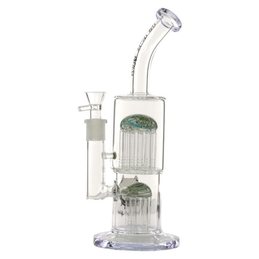 [AM032941] Pit Bull Glass Glass With Arms (8977) 12.0" Purple