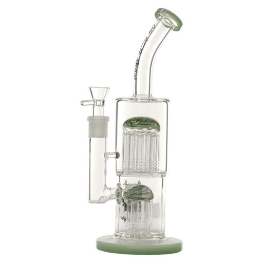 [AM032944] Pit Bull Glass Glass With Arms (8977) 12.0" Milky Green